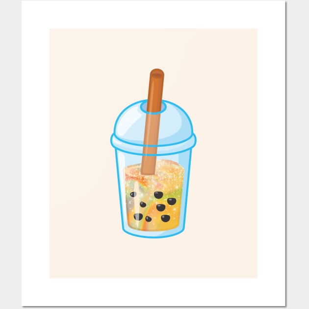 Shiny Bubble tea Wall Art by Vintage Dream